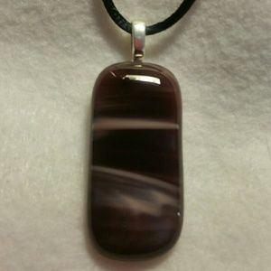 Fused glass pendant